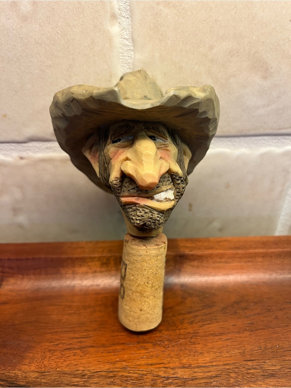 Vtg 1990s Bottle Stopper Chris Hammack Spit n Whittle collection Rot Gut Rodney